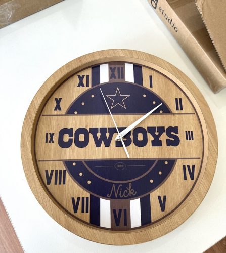 Customize Your Name With LVR Wooden Wall Clock CL004 NF photo review