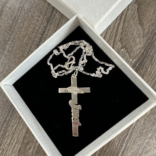 Customize Your Name With NEP Jesus Cross Necklace High Quality 925 Sterling Silver Version 1 NF photo review