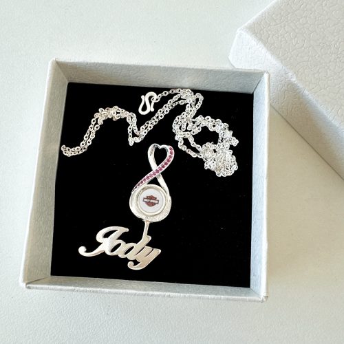 Customize Your Name With NEP High Quality 925 Sterling Silver Infinity Necklace Version 10 NF photo review